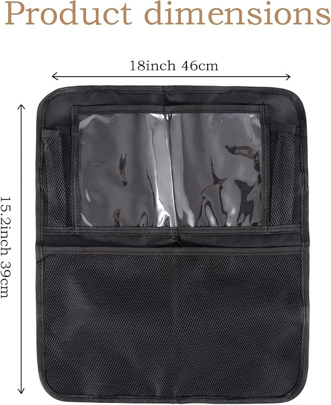Boat Seat Storage Organizer,Heavy-Duty 600D Oxford Marine Seat Backpack Boat Organizer with Mesh Pockets,Waterproof Backseat Boat Storage Bag for Boating Accessories,Fishing Tools, Phone, Maps