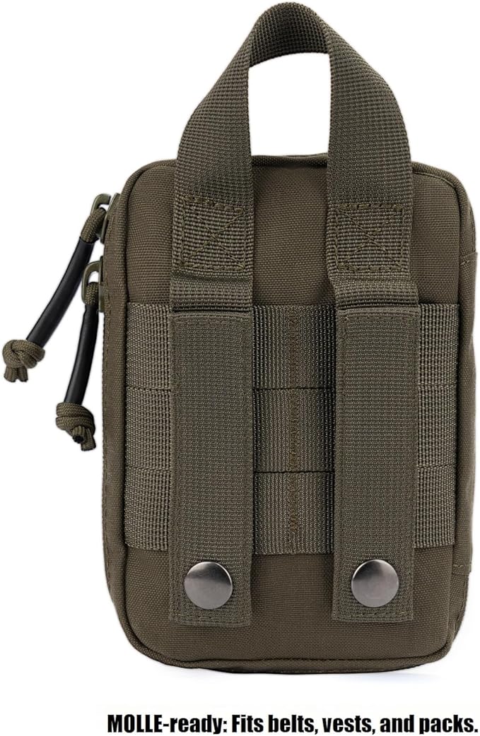 Mini Pocket Organizer for Men EDC Gear Storage Pouch Belt/MOLLE-Compatible 6" x 4" x 1.5" Micro Nylon Bag for Multitools Flashlight Knife Pen Field Notebook Tactical Survival Outdoor Gadget