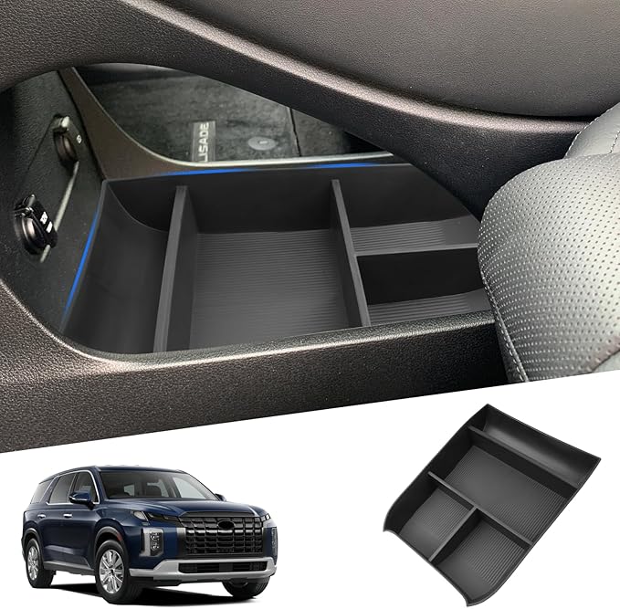 SHAOHAO 2024 2025 Palisade Lower Organizer Tray Fit for 2023 2024 2025 Hyundai Palisade SE, SEL, XRT, Limited, Calligraphy Under Organizer Palisade Insert Storage Pallet Palisade 2024 2025 Accessories