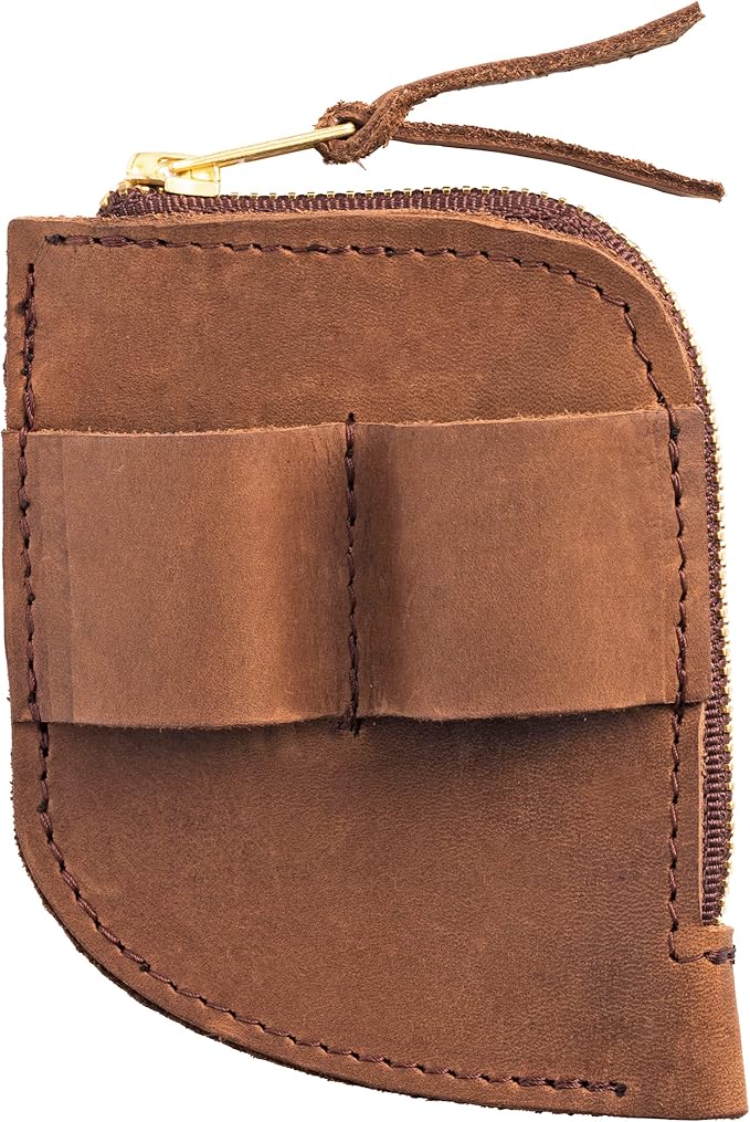 Trailside Leather EDC Pocket Organizer | Card Holder and Cash Organizer with Slots for Knives, Flashlights, or Pens | EDC Wallet | Made in USA