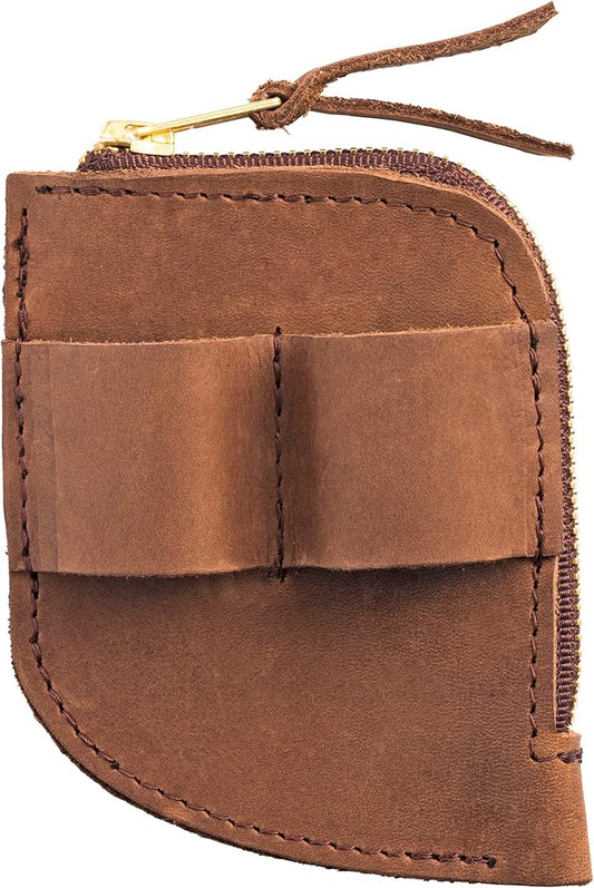 Trailside Leather EDC Pocket Organizer | Card Holder and Cash Organizer with Slots for Knives, Flashlights, or Pens | EDC Wallet | Made in USA