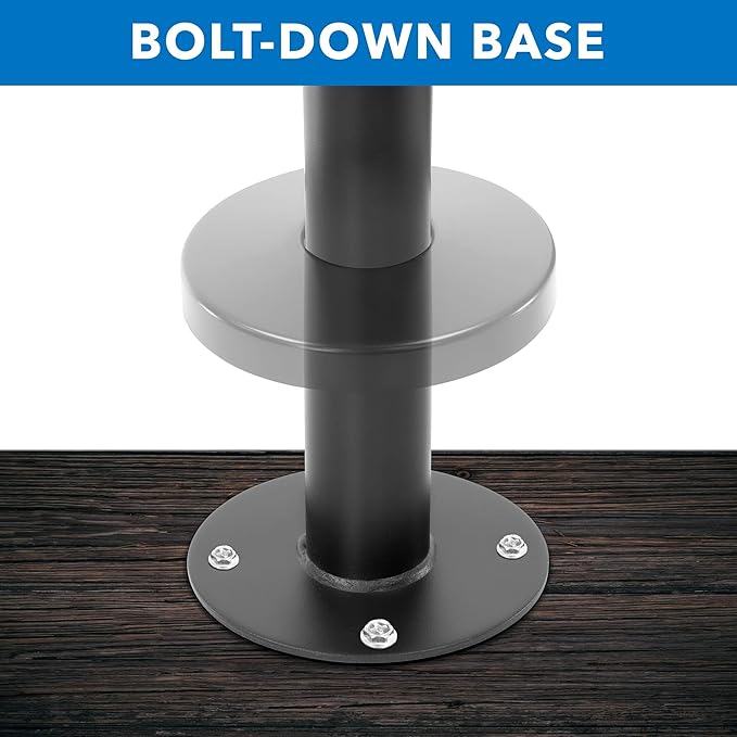 Mount-It! Fixed Height POS Monitor Mount ??19.7??Monitor Pole Mount for Retail Checkout Counters and Point of Sale Systems, Bolt-Down Base, VESA 75x75 & 100x100, Fits 13??2??Monitors, 33 lb Capacity