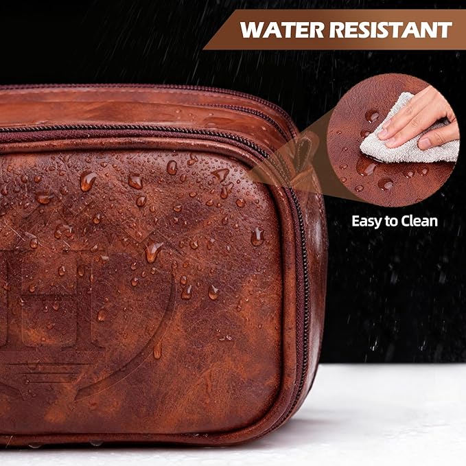 Toiletry Bag for Men,Mens Toiletry Bags for Traveling,Toiletries Travel Bag for Shaving Kit,Personalized Travel Bag Toiletry,Birthday Gifts for Men Husband (H)