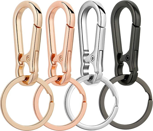 Wikavanli Metal Keychains Keyring Key Chain Ring Clip Holder Organizer for Home Car Keys Key Finder Women Men
