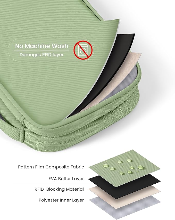 Travelkin 2-in-1 Passport Holder & Travel Organizer for Family with RFID Blocking, Multiple Passport Wallet for Men Women, Travel document holder for Credit Cards, Cash, and Electronic Essentials