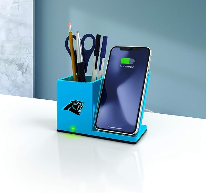 SOAR NFL Unisex Wireless Charging Stand and Desktop Organizer