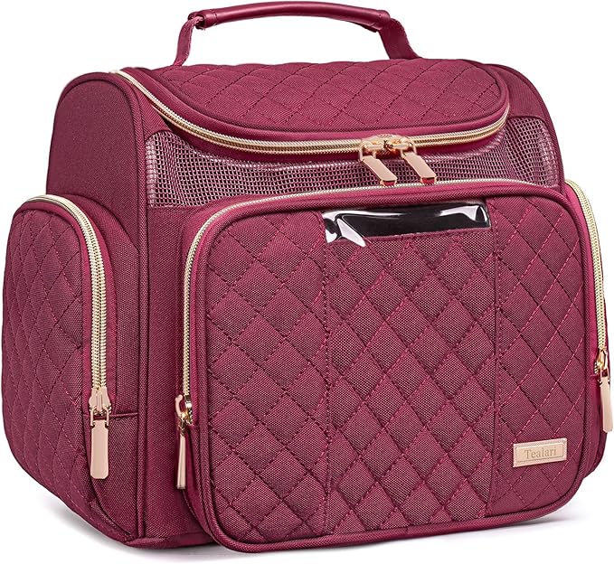 Tealari Large Toiletry Bag for Women Men,Bathroom Bag,Water Resistant Shower Bag,Makeup Bag,Portable Shower Caddy for College Dorm,Hanging Travel Toiletry Bag with Transparent Waterproof Phone Pocket