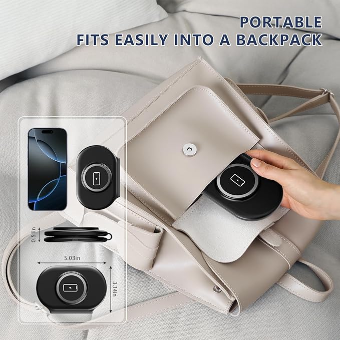 2026 Traveling Portable Wireless Mag-Safe Fast Charging Station,Magnetic 3 in 1 Charger for iPhone 17 16 15 14 13 12 Pro Max Plus,Apple Watch Series & Air pods 4 3 2 Pro-Gifts for Family