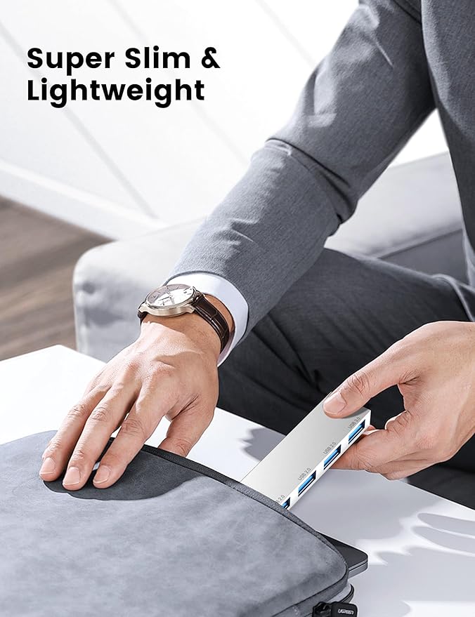 Small USB Hub, Fidioto 4 Port USB Adapter(1 * 3.0 Hub, 3 * 2.0 Hub), Multi USB Port Expander for Laptop, iMac Pro, MacBook Air, Mac mini/Pro, Notebook PC, USB Flash Drives and Mobile HDD Etc.