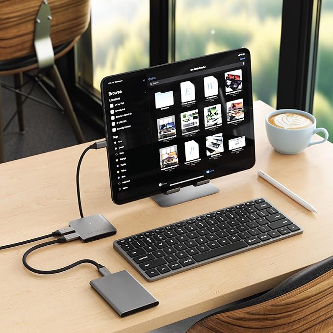 Satechi USB-C Hub: 4-in-1 with 100W Pass-Through & 10Gbps USB 3.2 for MacBook, iPad, Surface, Chromebook & More