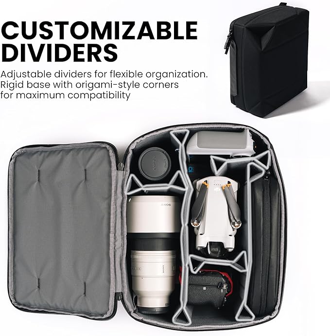 NANUK N-Cubik 13M Camera Bag Insert – Medium Water-Resistant Cube – Shockproof Protective Camera Insert for Backpack (11,4”x 12,5” x 5,1”)