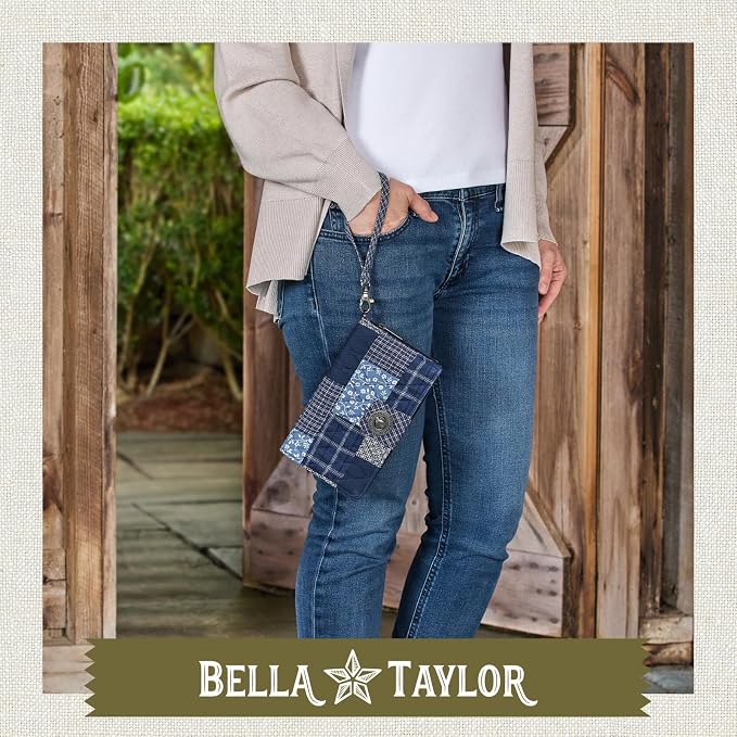 Bella Taylor Cash System Wallet for Envelope Budgeting - RFID Protected - Cash Stuffing Wallet with Detachable Wristlet