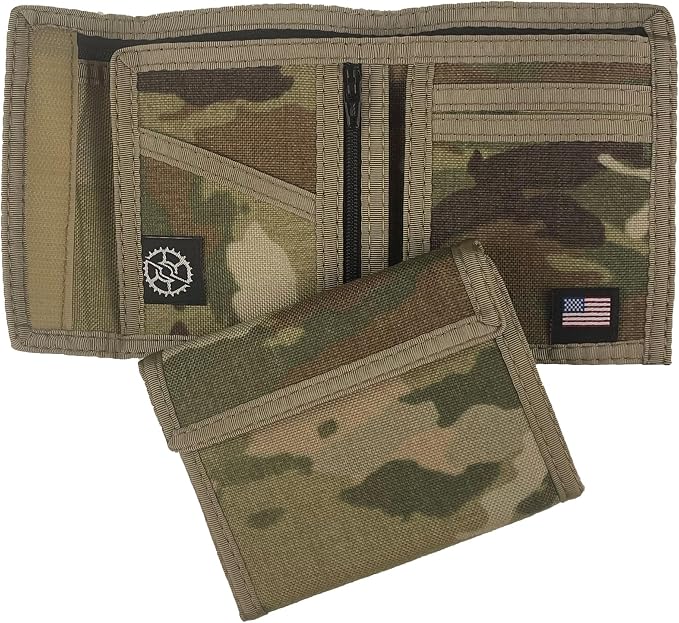Sprocket Nylon Billfold Wallet with Zippered Coin Pocket (MultiCam Camo)