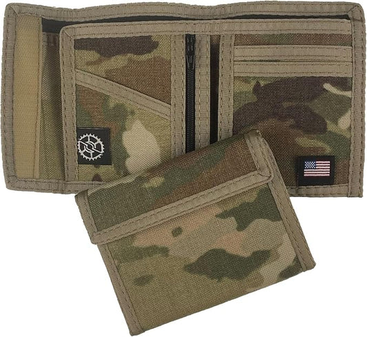 Sprocket Nylon Billfold Wallet with Zippered Coin Pocket (MultiCam Camo)
