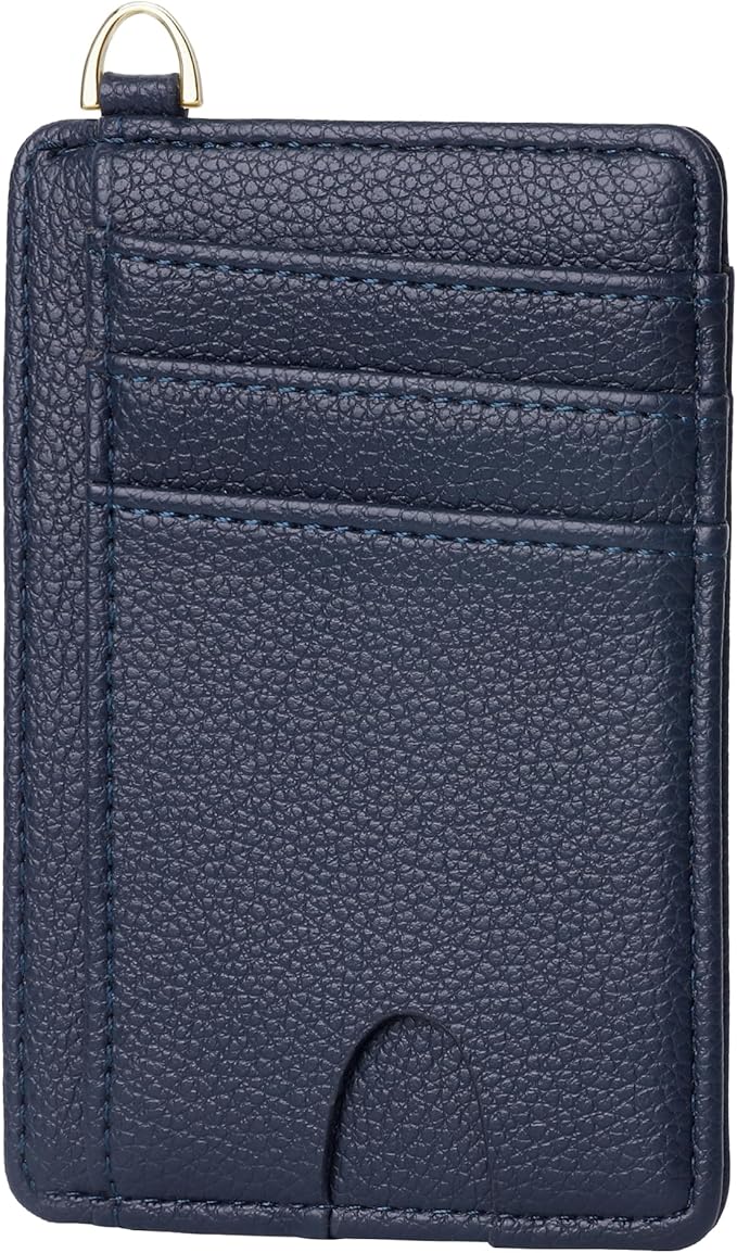GEEAD Slim Minimalist Front Pocket RFID Blocking Card Holder Wallets for Men & Women