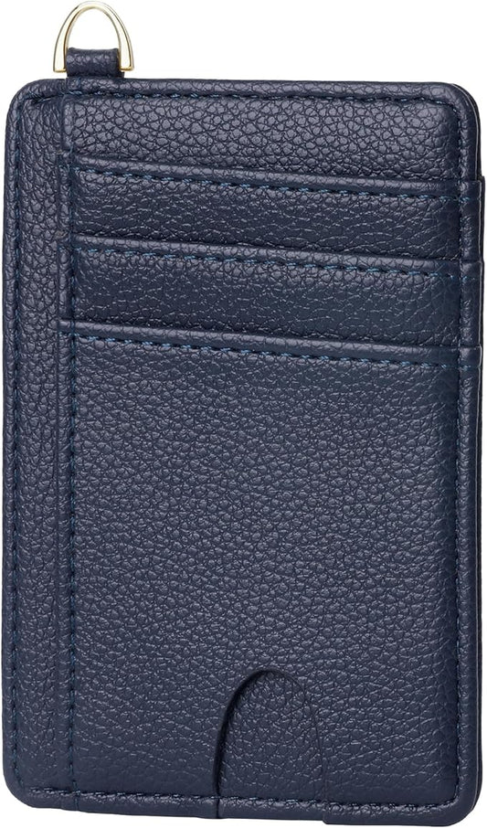 GEEAD Slim Minimalist Front Pocket RFID Blocking Card Holder Wallets for Men & Women