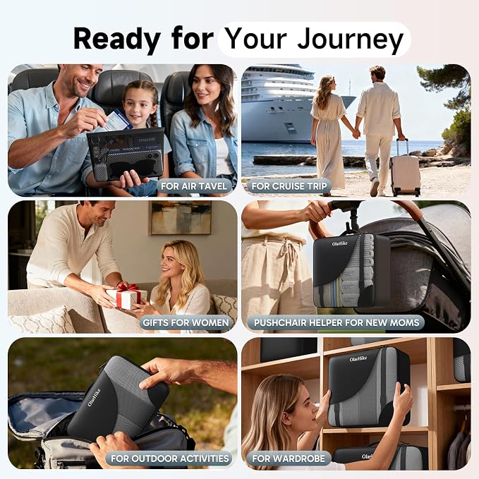 9 Set Packing Cubes for Travel, Gifts for Women Mom,Anti-Tearing Suitcase Organizer,OlarHike Vacation Essentials & Accessories for Cruise Ship