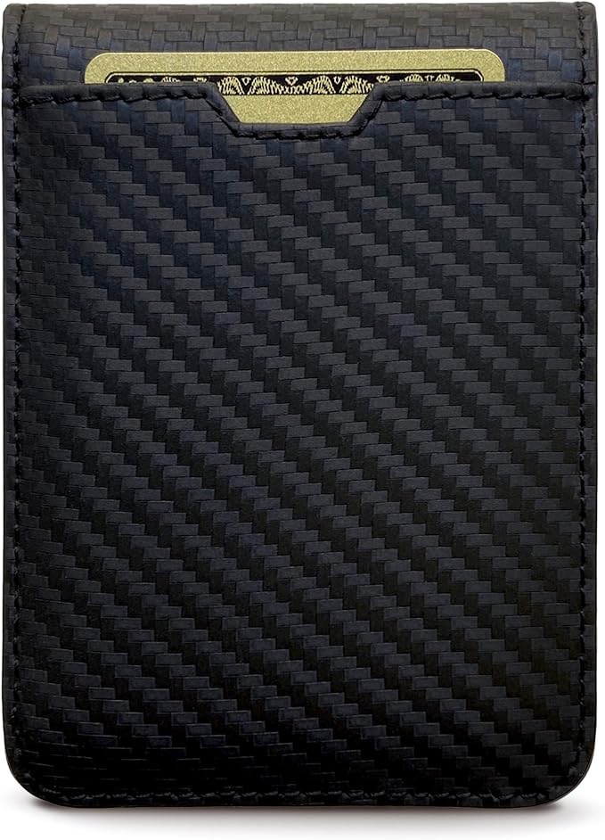 Vaultskin MANHATTAN Slim RFID Blocking Bifold Leather Wallet for Men - Men’s Leather Wallet, Front Pocket Minimalist Card Holder, Holds 9 Cards and Cash, Premium Italian Leather