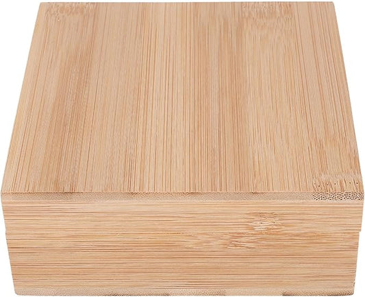 Wooden Desktop Organizer Box with Lid Elegant Minimalist Storage for Home Office Stationery and Items Neat Wooden Storage Bin for Desk and Countertop
