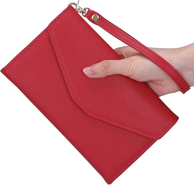 ZOPPEN Passport Holder Women Travel Wallet (Ver.5) for Women Rfid Blocking Passport Cover Case Document Organizer Wrist Strap