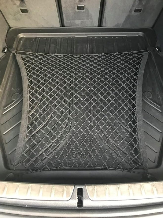 Trunk Organizer Cargo Net for BMW 4-Series 2014-2025 – Floor Style Cargo Net for Hatchback Coupe – Premium Mesh Car Trunk Organizer Vehicle Carrier Storage–Compatible with BMW 4-Series