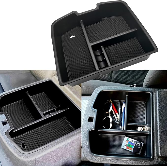 fit for Center Console Organizer Tray 2007-2014 GMC Sierra Chevy Silverado Tahoe Yukon Suburban - GM Vehicles Accessories Replaces 19166288