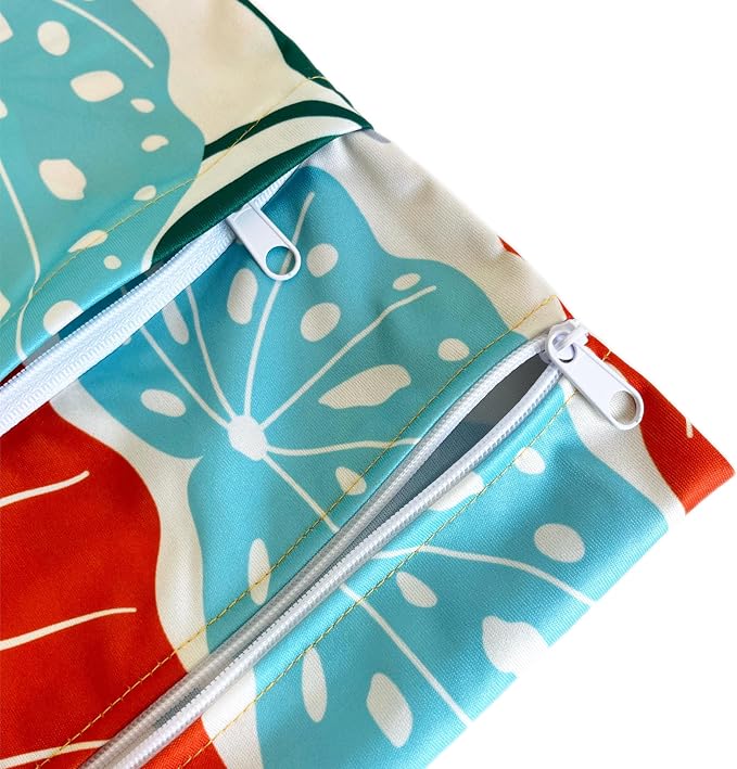 TRASUN Wet bag (Holiday Style, 2 pack, Leaf 1)