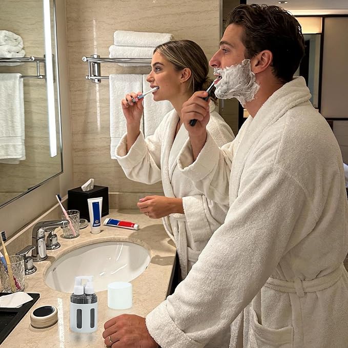 Travel Bottles for Toiletries | Leakproof Portable Refillable Storage - Travel Containers for Toiletries - for Outdoor Camping Trip Vacation Hotel Women Shampoo Conditioner Lotion