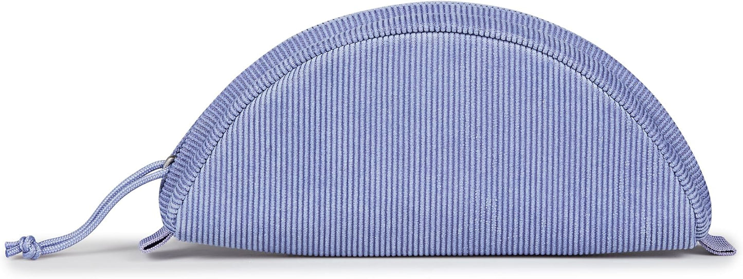 JanSport Luna Blue Compact Minimalist Semicircular Pouch