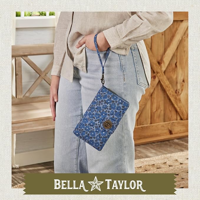 Bella Taylor Cash System Wallet for Envelope Budgeting - RFID Protected - Cash Stuffing Wallet with Detachable Wristlet