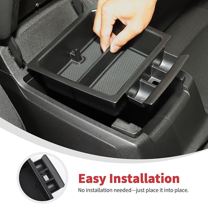 Linskip Center Console Organizer Tray with Non-Slip Mat Compatible with Chevy Colorado & GMC Canyon 2023 2025 2026+, Console Insert Storage Tray for Colorado & Canyon Interior Accessories