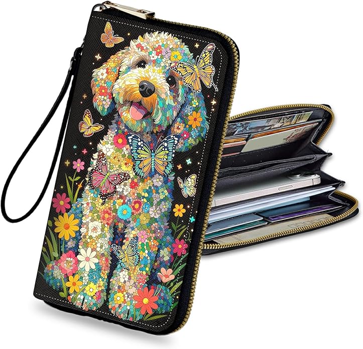 Wristlet Wallet for Women, RFID Blocking Phone Wallet, Large Capacity Zip Around Clutch, Fits iPhone 15 Pro Max, Travel Organizer Purse