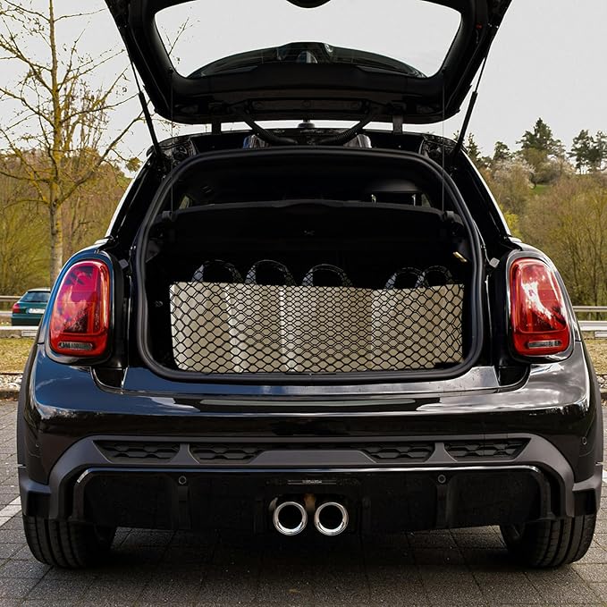 Cargo Net, 43.3 x 15.8 Inch Stretchable Truck Bed Organizer Trunk Net with Aluminum Carabiners for Car SUV Truck