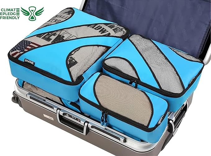 BAGAIL 6 Set Packing Cubes,Travel Luggage Packing Organizers