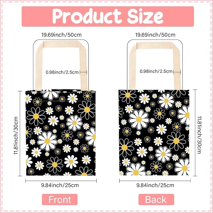 CREATCABIN Flower Car Garbage Bag Car Trash Bag Hanging Back Seat Organizer Trash Can Bin Cute Printed One-Handed Strap Garbage for Car Accessories Vehicle Travelling Camping Outdoor 11.8x9.84 Inch