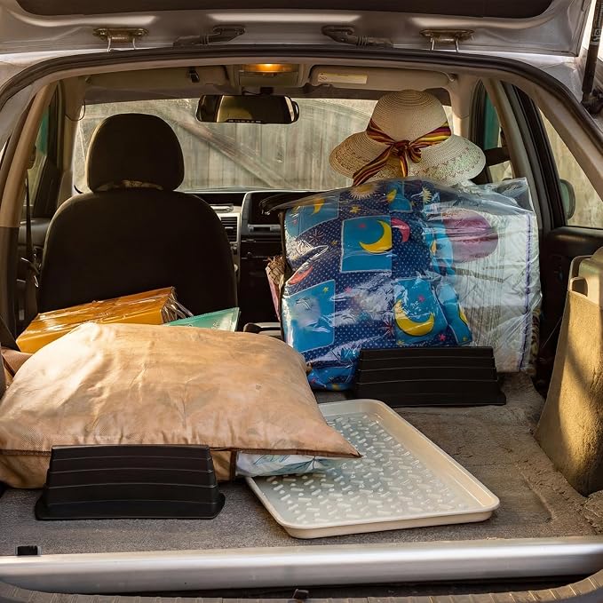 Colingmill 4 Pcs Car Trunk Storage Organizer Blocks for Felt Carpet Free Association Trunk Organizer Multipurpose Containment System