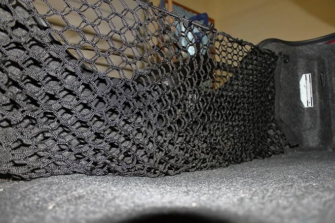 Trunk Organizer Cargo Net for Ford Mustang 1994-2000 – Envelope Style Cargo Net for Coupe – Premium Mesh Elastic Car Trunk Organizer Vehicle Carrier Storage – Compatible with Mustang