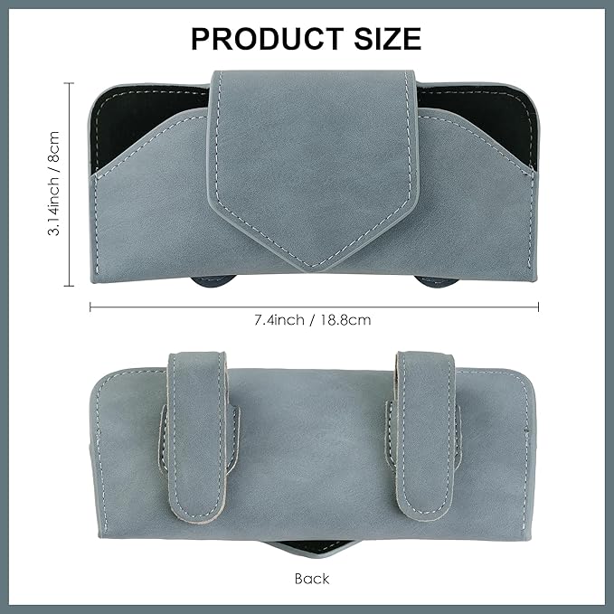 COOLYOUTH Sunglass Holder for Car Visor Car Sunglass Holder Glasses Holder with Clip Car Accessories for Women Men
