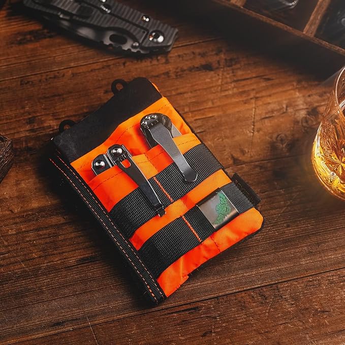 VIPERADE VE18 EDC Pouch, Pocket Organizer for Men, EDC Pocket Organizer, 3 Slots with 2 Zipper Pockets, Multitool Pouch