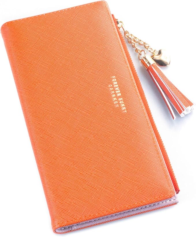 Valentoria Womens Wallet Cute Elegant Long Slim Card Holder Case Minimalist Coin Purse Thin Tassels Zip Clutch Wallets for Girls Ladies | Cute, Elegant, Long, Slim, Case, Minimalist