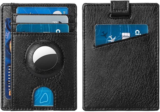 FALAN MULE Slim Wallet Men RFID blocking Leather Stylish Minimalist Front Pocket Wallets for Men