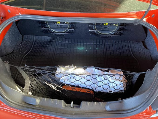 Rear Trunk Organizer Cargo Net for Chevrolet Camaro 2010–2015 – Envelope Style Black Cargo Net for Coupe – Premium Mesh Elastic Car Trunk Organizer – Compatible with Chevy Camaro