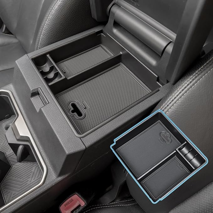 JKCOVER Center Console Organizer Tray Compatible with 2025 2026 Toyota 4Runner Accessories Insert Armrest Box Secondary Storage ABS Material