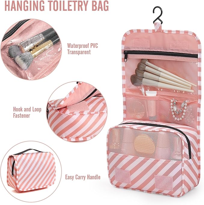 8 Set Packing Cubes for Travel Essentials, Suitcase Organizer Bags in 4 Sizes, Carry-On Luggage Accessories with Laundry Bag, Airplane Must Have, Gifts for Women Men