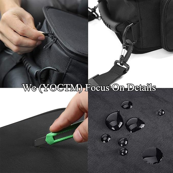 YOCTM Under Seat Organizer for 2007-2025 Jeep Wrangler JK JL JLU 4XE Sports Rubicon Gladiator JT Backseat Rear Under Seat Storage Bags Black Portable Storage Tool Kits Pocket…
