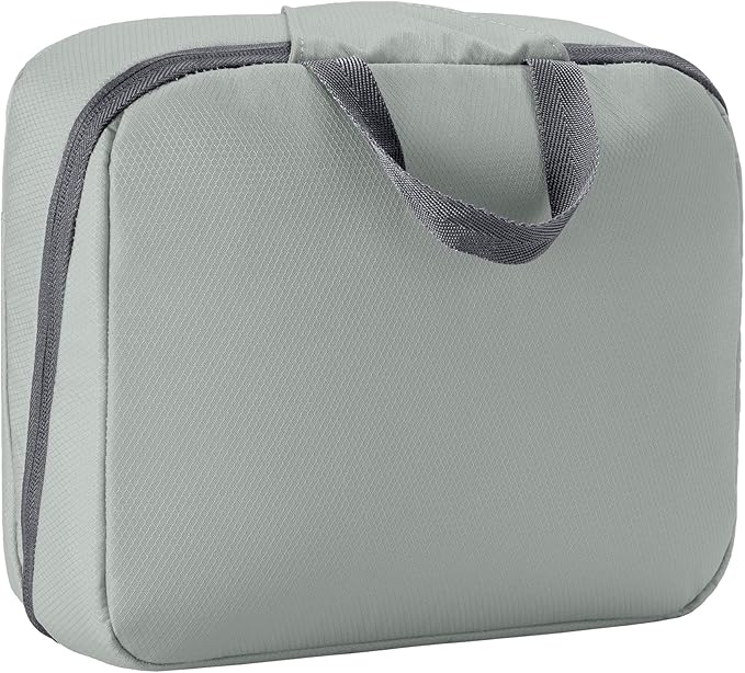 Eagle Creek Pack-It Hanging Toiletry Kit - Dual Compartment Toiletry Kit for Keeping Small Items Organized - Water Resistant - Top Grab Handle - Zipper Pouch - Storm Grey