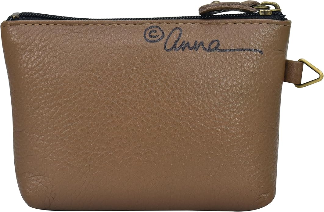 Anna by Anuschka Women's Hand Painted Leather Coin Pouch Purse