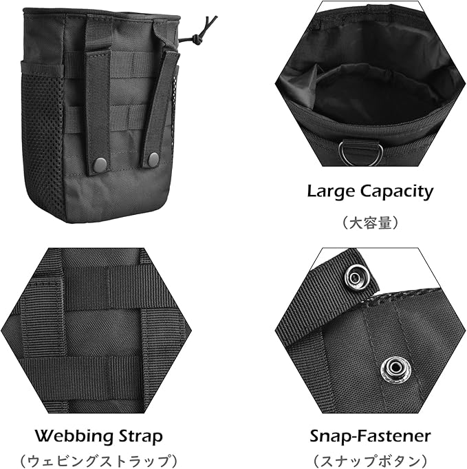 TRIWONDER Tactical Cigarette Pouch Molle Small Military Bag Battery Cigarette Case EDC Utility Card Holder Lighter Slot Mini Cigar Waist Pack