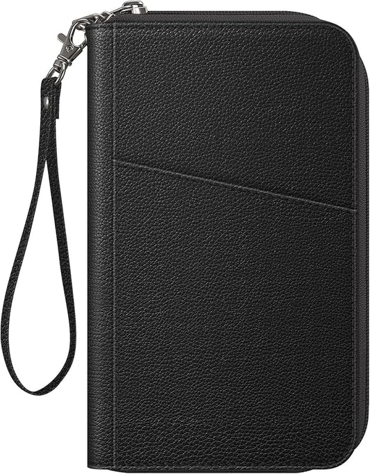 Fintie Family Passport Holder Wallet, RFID Blocking Travel Document Organizer Clutch Bag Credit Cards Case Cover for Women Men