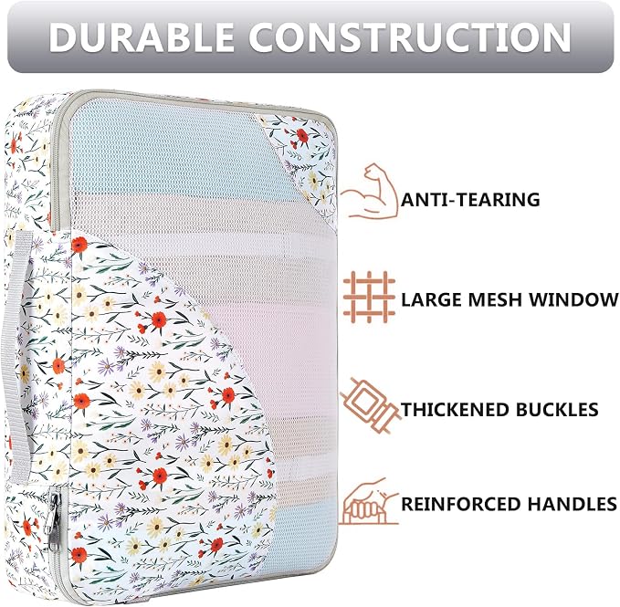 8 Set Packing Cubes for Travel, Gifts for Women Mom,Anti-Tearing Suitcase Organizer,OlarHike Vacation Essentials & Accessories for Cruise Ship